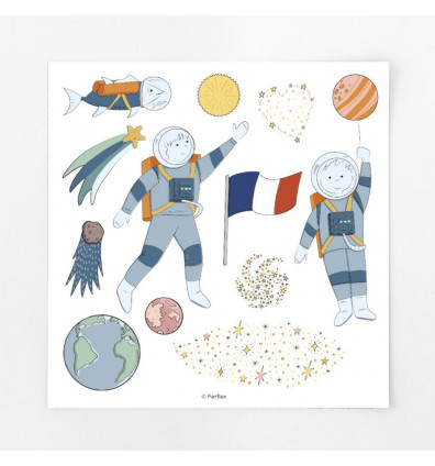 magnets pour enfant - les petits astronautes
