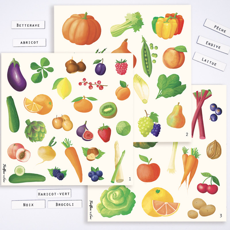 jeu magnétique Fruits et légumes