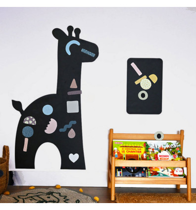 Tableau mural magnétique girafe idéal pour chambre d'enfant - Ferflex