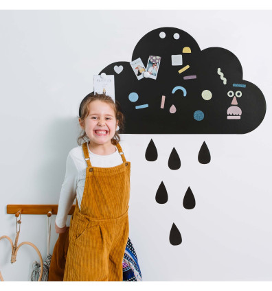 tableau magnétique nuage pour décorer une chambre d'enfant