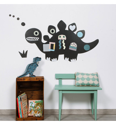 tableau mural magnétique dinosaure pour créer un espace de jeu dans une chambre d'enfant - Ferflex