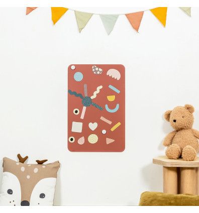 Tableau magnétique mural Terracotta - espace de jeu pour les enfants - Ferflex