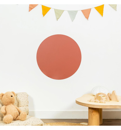 Tableau rond magnétique coloris Terracotta pour chambre d'enfant - Ferflex