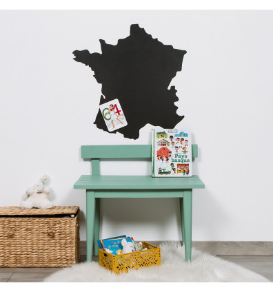 Tableau magnétique ardoise souple murale carte de France 