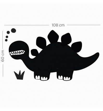 Dimensions Tableau magnétique mural en forme de dinosaure